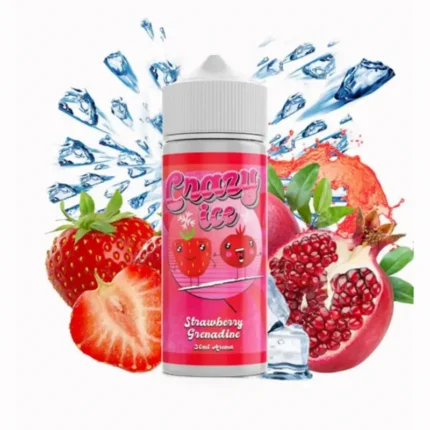 Το Strawberry Grenadine από τη σειρά Crazy Ice είναι ένα δροσιστικό υγρό αναπλήρωσης με έντονα φρουτένιο και ελαφρώς «κοκτέιλ» χαρακτήρα.